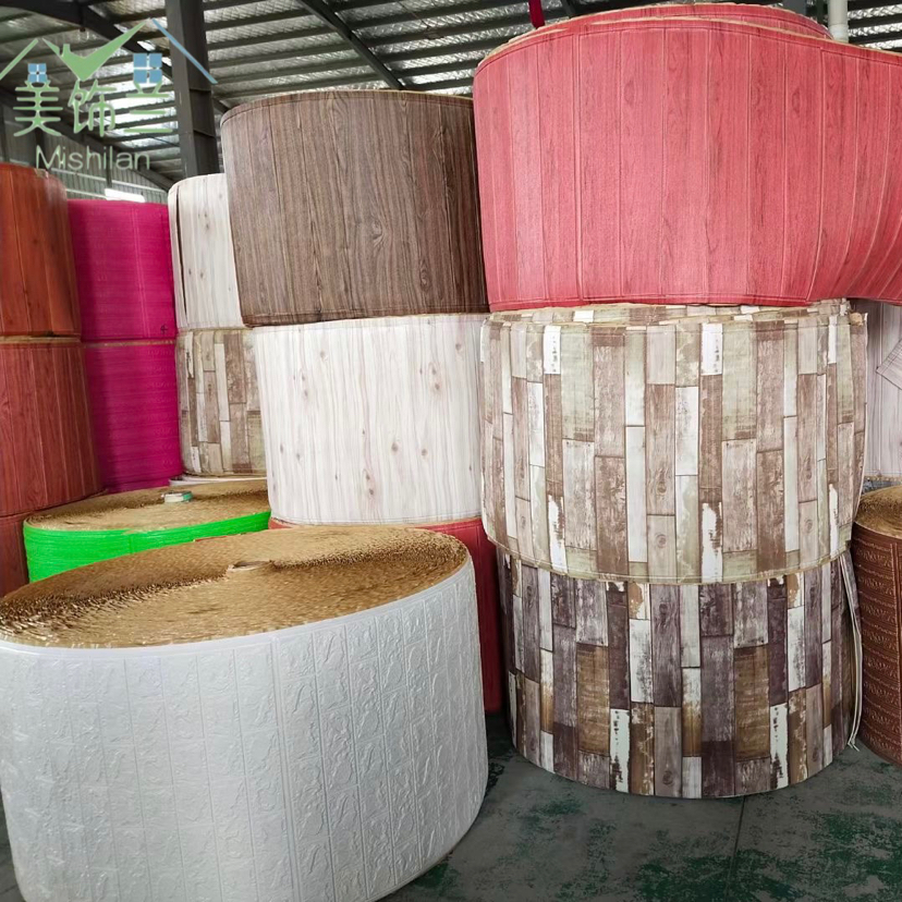 自粘3D立体墙贴装饰墙面房间卧室背景壁纸防水防潮防霉软包泡沫贴