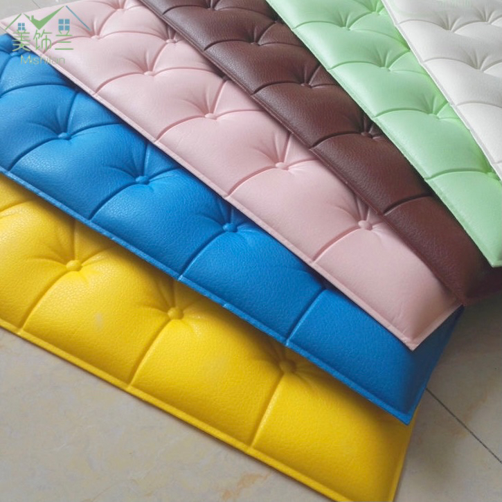 Self-Adhesive Soft Wrap 3D Three-Dimensional Wall Pasting Bed Tatami Soft Wrap Wall Pasting Kindergarten Bedroom Dormitory Background Wall details Picture
