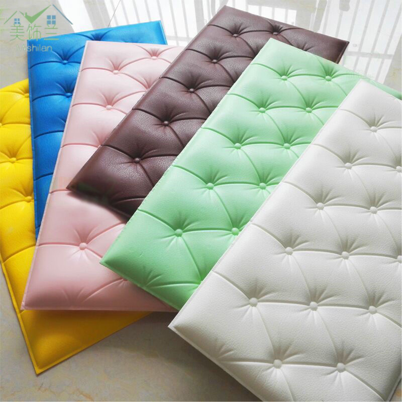 Self-Adhesive Soft Wrap 3D Three-Dimensional Wall Pasting Bed Tatami Soft Wrap Wall Pasting Kindergarten Bedroom Dormitory Background Wall
