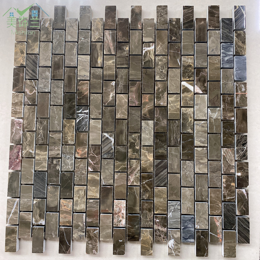 Background wall marble Mosaic interior decoration living room background wall decoration marble bathroom space wall paste