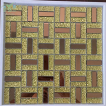 Glass rectangular case self-adhesive ceramic tile stick kitchen TV background decorative wall stick Mosaic wall stick waterproof tide