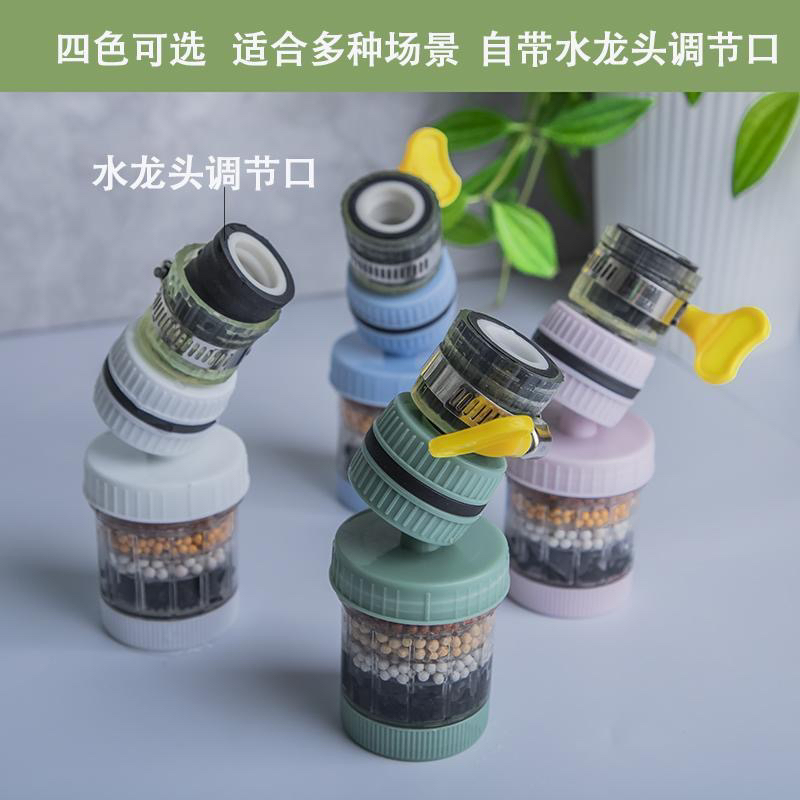 360° universal interface, detachable and washable faucet filter, household tap water splash-proof shower head, universal water purifier Item Picture