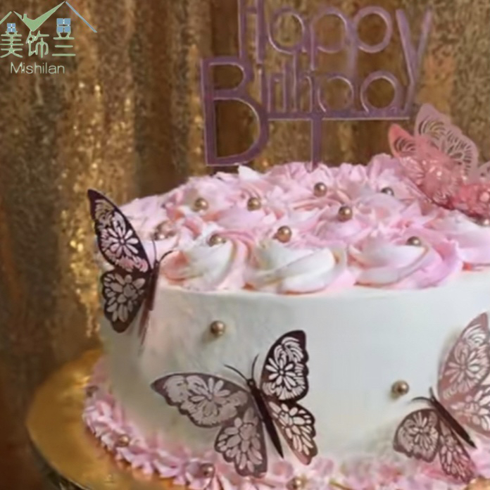 蛋糕装饰生日快乐插牌亚克力插件摆件创意烘焙装扮烘焙用品