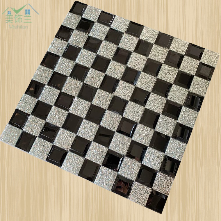 mosaic glass Mosaic with adhesive TV background wall living room aisle door decoration