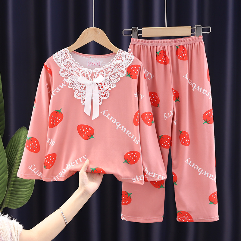 男童睡衣儿童春秋冬季款长袖全纯棉宝宝小男孩生中大童家居服套装