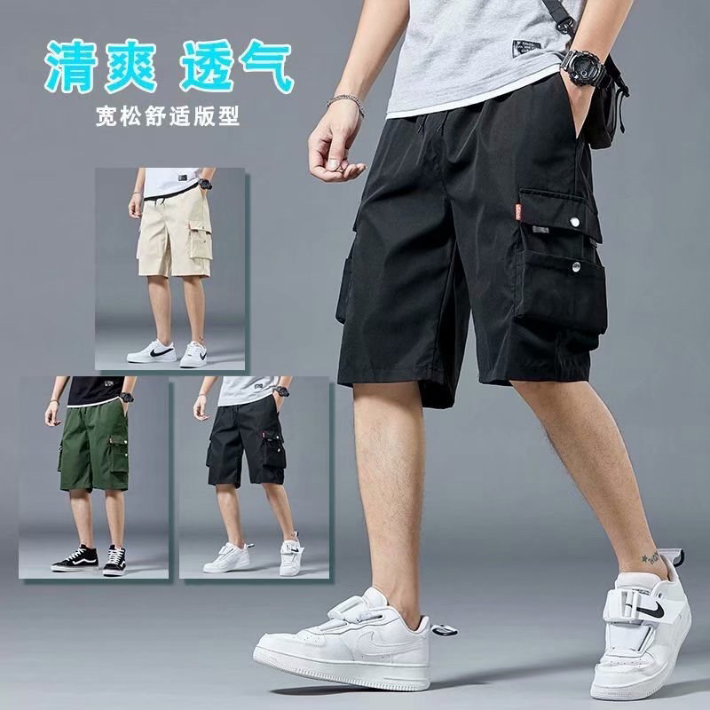 In 2022, men's cross-border large-sized shorts for summer are loose, with a five-point outerwear and seven-point mid-length pants. They are casual workwear and sportswear pants for men details Picture