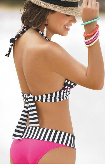 Polka dot print fashionable BIKINI women's two-piece swimming suit manufacturer direct sales from Europe and America, Bikini in stock bestsellers Specification image