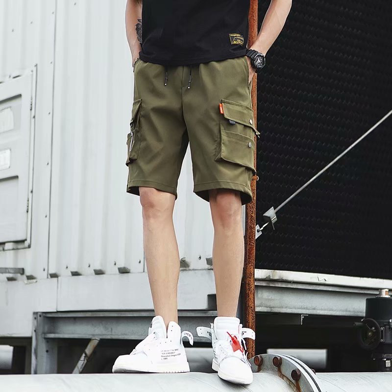 Cross-border summer men's shorts, Japanese workwear capri pants, Korean casual pants, loose student half-length pants for men Application Scenario