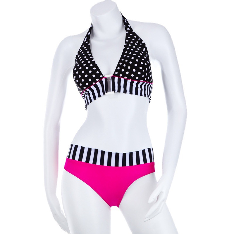 Polka dot print fashionable BIKINI women's two-piece swimming suit manufacturer direct sales from Europe and America, Bikini in stock bestsellers Item Picture