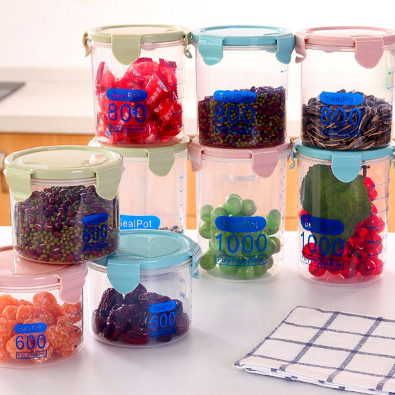 家用厨房密封罐 储物罐冰箱保鲜罐子 食品收纳五谷杂粮罐批发