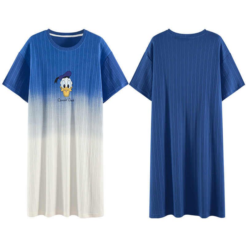 Summer Korean version of spring and autumn student home wear for girls, cute thin short-sleeved loose large-sized pajamas for summer Item Picture
