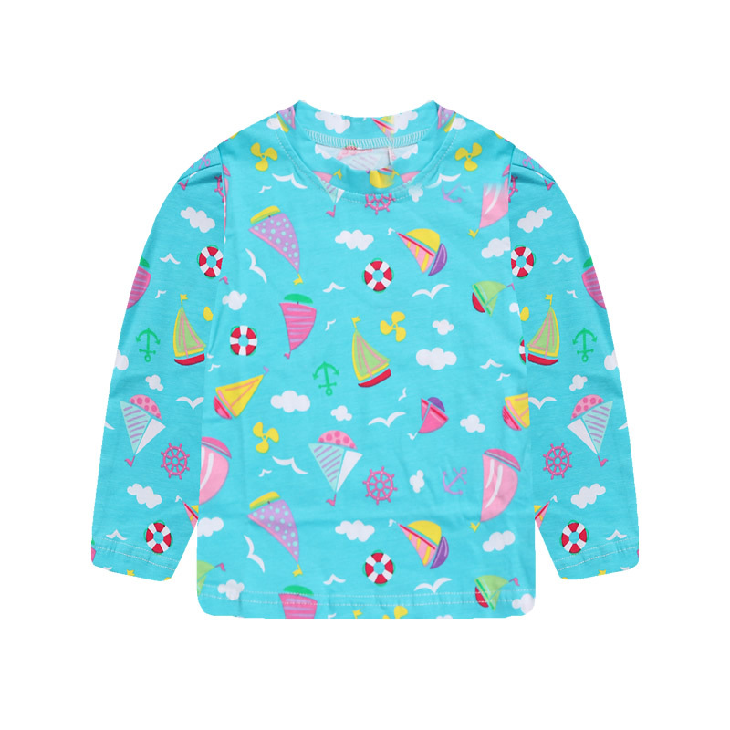 New spring and autumn children's clothing: Cute cartoon T-shirts for babies, long-sleeved children's base shirts for boys and girls, trendy tops Application Scenario
