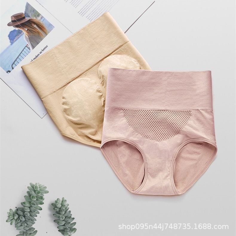 Women's underwear: High-waisted honeycomb comfort, tummy slimming, postpartum body shaping, waist-cinching, hip-lifting, large-sized women's underwear