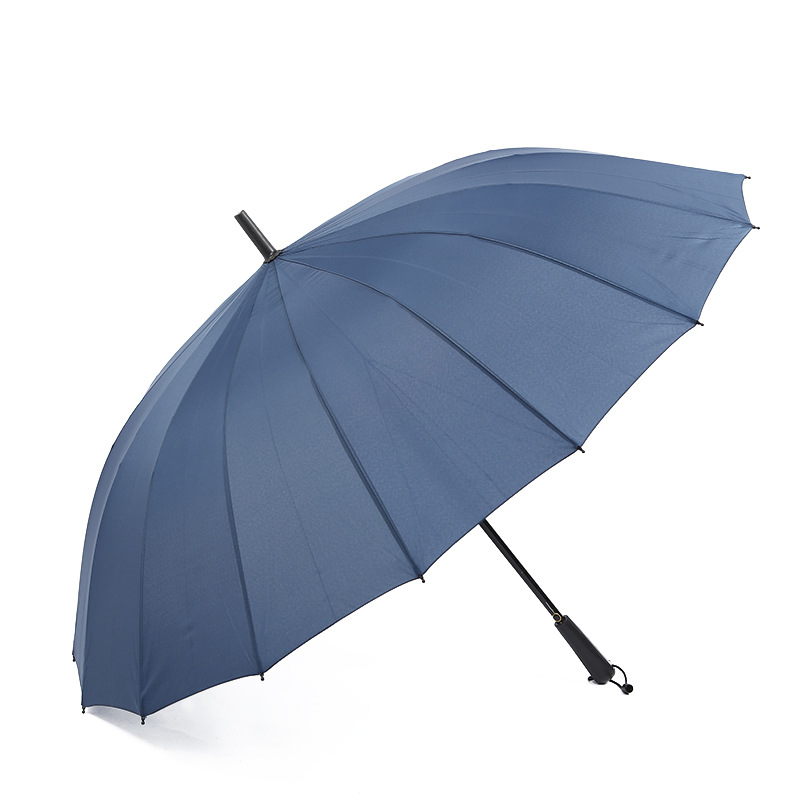 Straight umbrella 16 bone 70cm windshield straight handle clear umbrella advertising umbrella custom logo manufacturers wholesale long handle umbrella