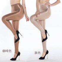 European and American style reflective stockings flash socks 70D stage nightclub singer glossy shirbin socks show foot pants