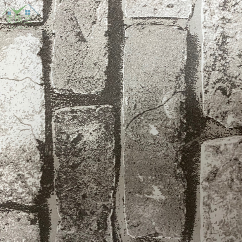 无纺布墙纸非自粘复古砖块纹家装办公室背景墙工程宾馆酒店壁纸