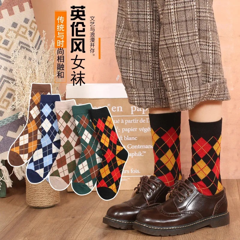 Zhuji socks women autumn and winter retro British wind hose trend socks socks socks socks socks socks socks students