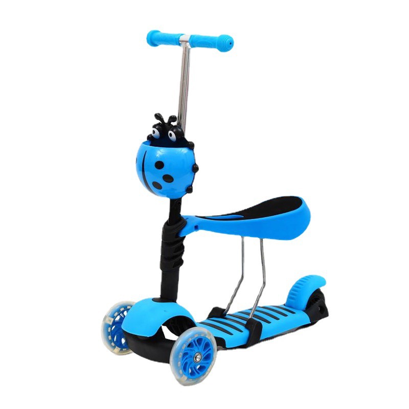Wholesale three-in-one children's scooters, including children's three-wheeled scooters, children's sliding bikes and baby walkers Item Picture