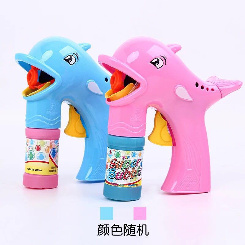 Wholesale street stall children's inertial bubble gun, park square toy street stall best-selling bubble gun cartoon details Picture
