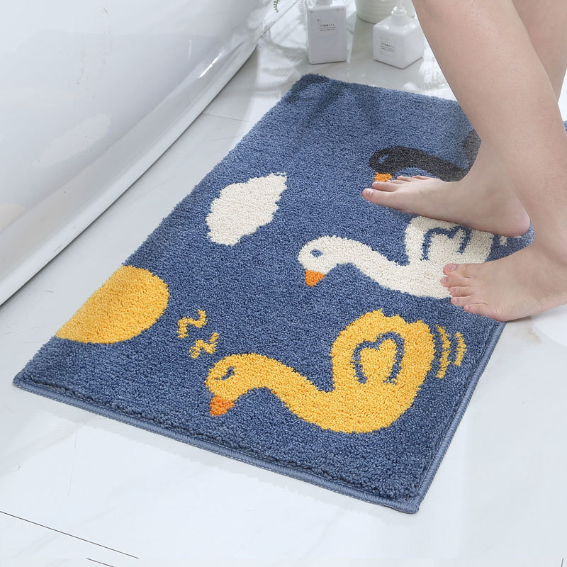 Children's crawling MATS, bathroom and toilet water-absorbing anti-slip floor MATS, bedroom children's room carpets, cute bathroom entrance floor MATS Item Picture