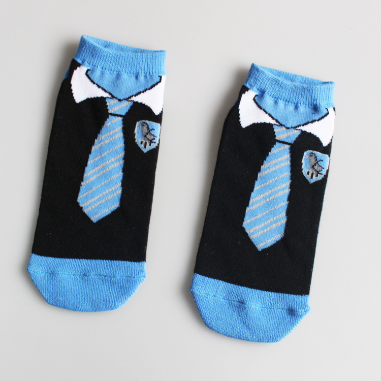 夏季新款个性哈利波特情侣短筒袜 女士卡通船袜 男士棉袜子详情图3