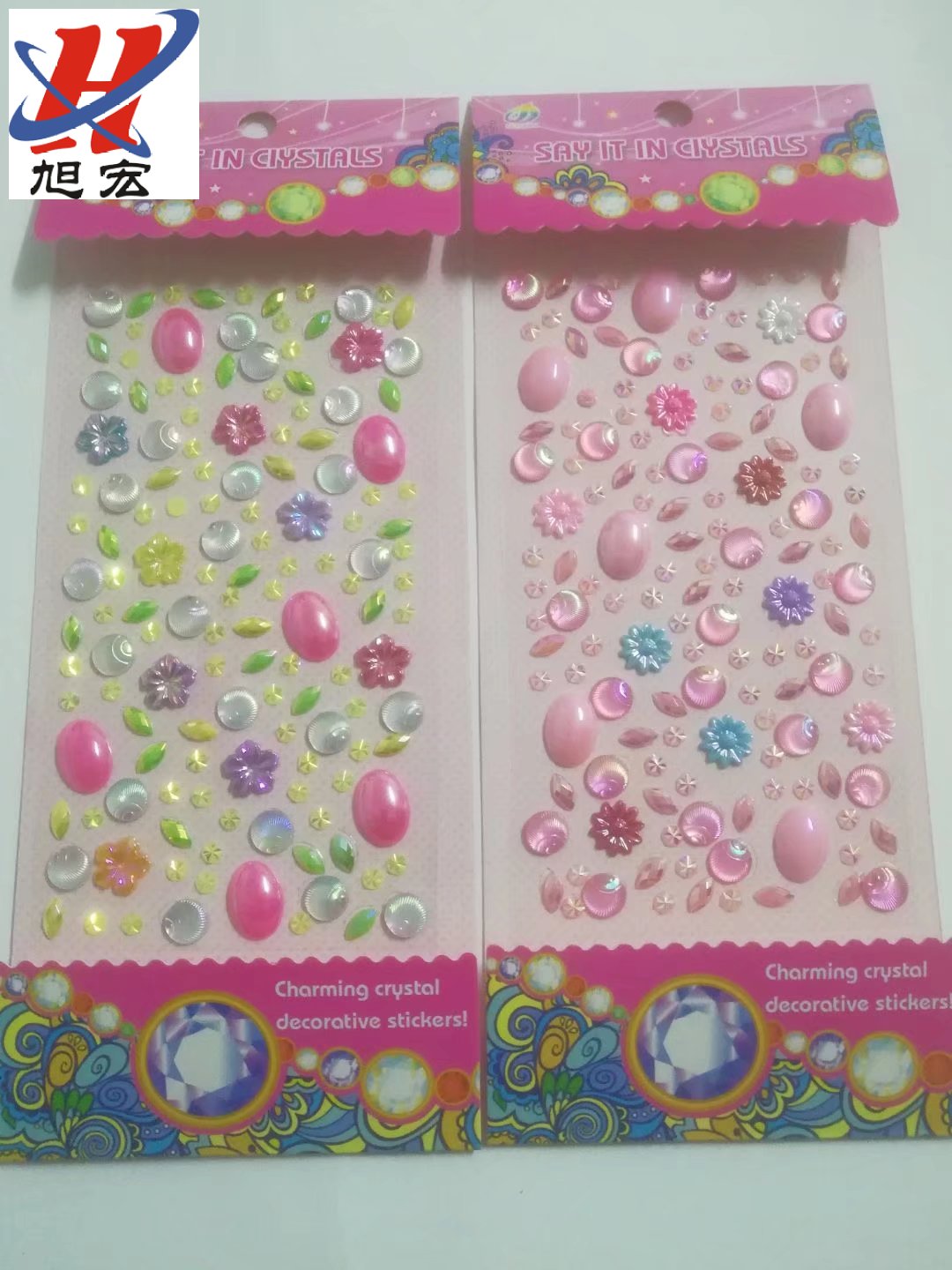 Pearl Sticker ABS121 Medium card plated acrylic diamond sticker bright sticker DIY kids sticker creative sticker
