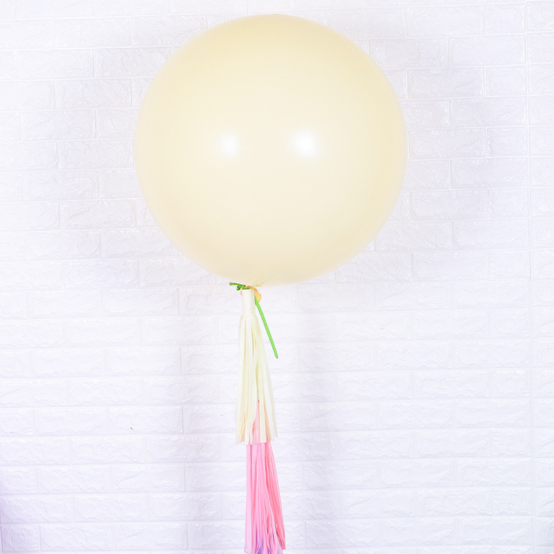 36-inch super large macaron-colored latex balloons in ins style, thick balloons for birthday party and wedding decoration Specification image