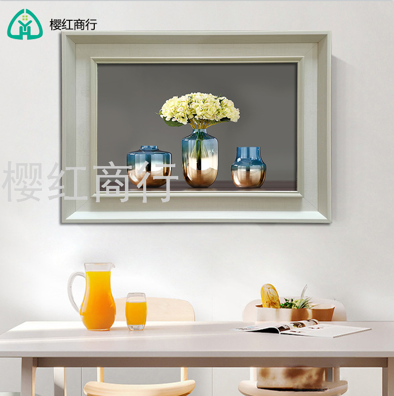 Hanging decorative paintings, European restaurant, beautiful scenery semi-hand-painted oil painting