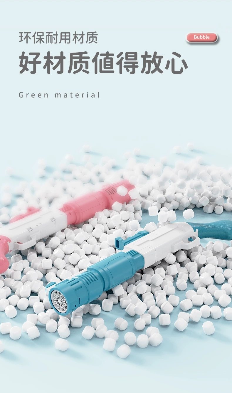 The wholesale of the new Gatling electric bubble machine with multiple holes for blowing bubbles, the ins girl's heart bubble gun, and children's toys are selling well Application Scenario