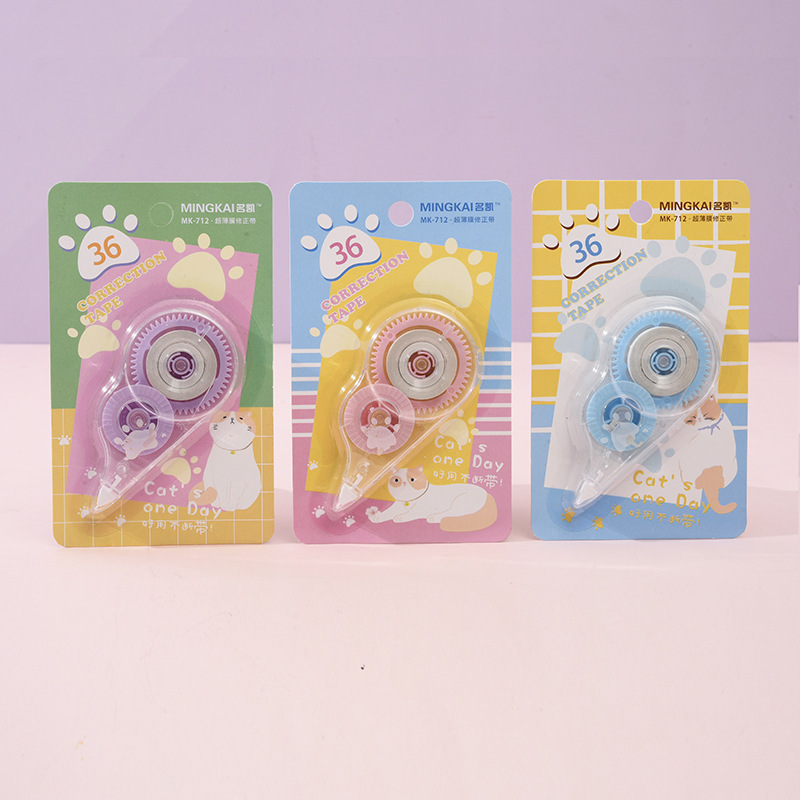 Creative correction tape, large-capacity cute girl student correction tape, transparent correction tape, factory direct sales learning stationery Application Scenario