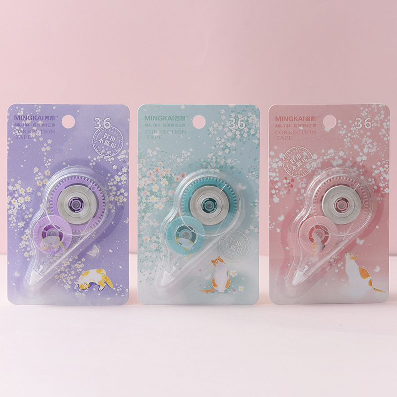 Creative correction tape, large-capacity cute girl student correction tape, transparent correction tape, factory direct sales learning stationery Specification image
