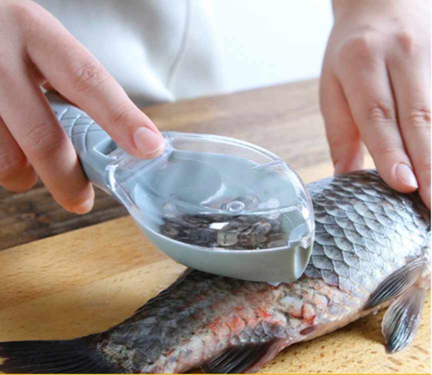 Household kitchen tools with cover fish scale shaper kitchen fish scale shaper manual fish scale removal tool fish scale shaving tool