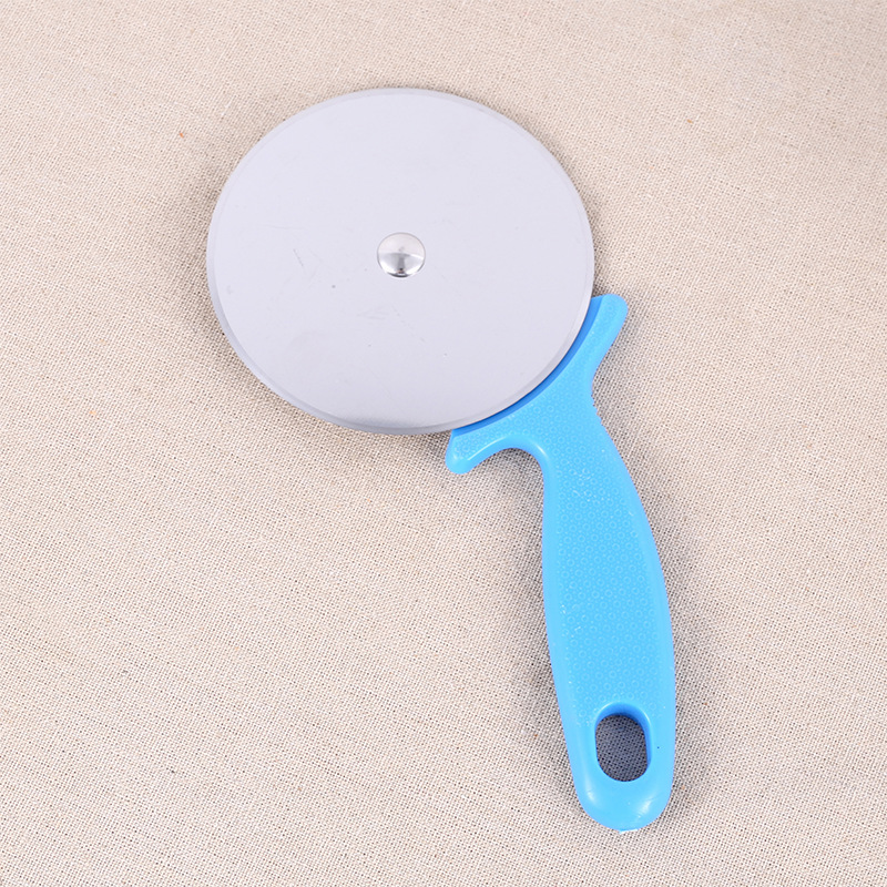 Restaurant Hand-held pie Cutter Restaurant single-wheel stainless steel pizza cutter Cake Pizza wheel cutter baking wheel tool