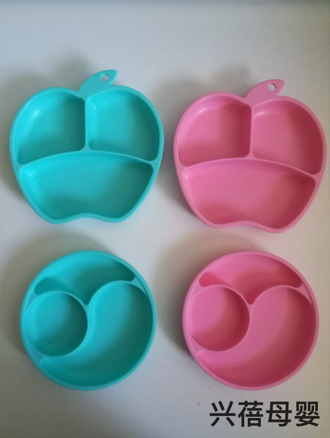 Baby silicone dinner plate