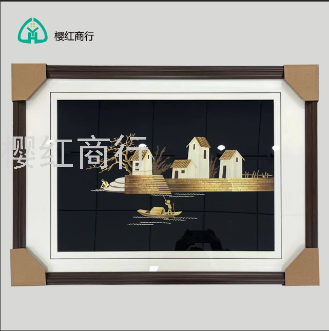 Hand-made reed painting thumbnail