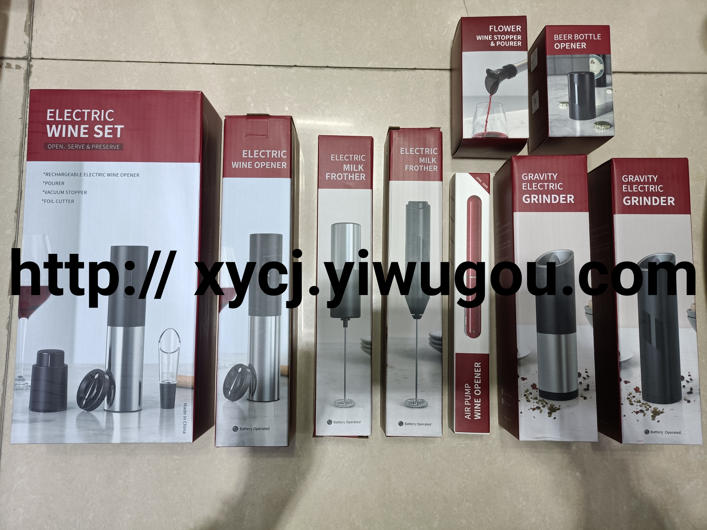 新款爆款电动碾磨器咖啡打泡器电动红酒开醒酒器