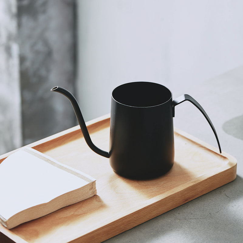厂家直销创意304不锈钢咖啡壶 4MM出水口挂耳细口壶 手冲咖啡器具