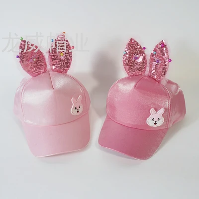 Direct sales of cute bow-tie baseball cap visor cap cap princess hat cloth hat net hat thumbnail