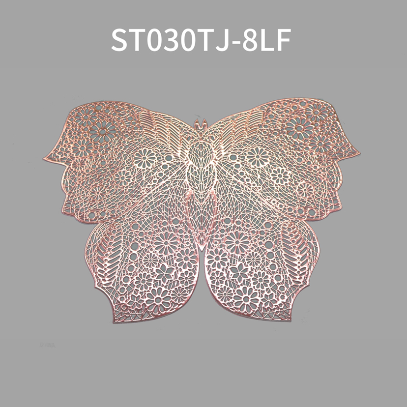 餐垫隔热餐桌垫子防烫镂空蝴蝶PVC欧式家用锅垫西餐碗杯垫耐热防