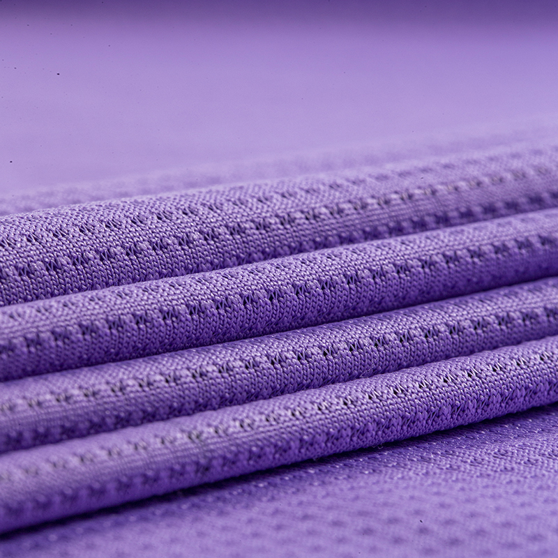 Manufacturers Directly Supply Spandex Butterfly Net Recycled Elastic Mesh Fabric Spring Summer T-Shirt Sports Clothing Basketball Clothing Fabric Application Scenario