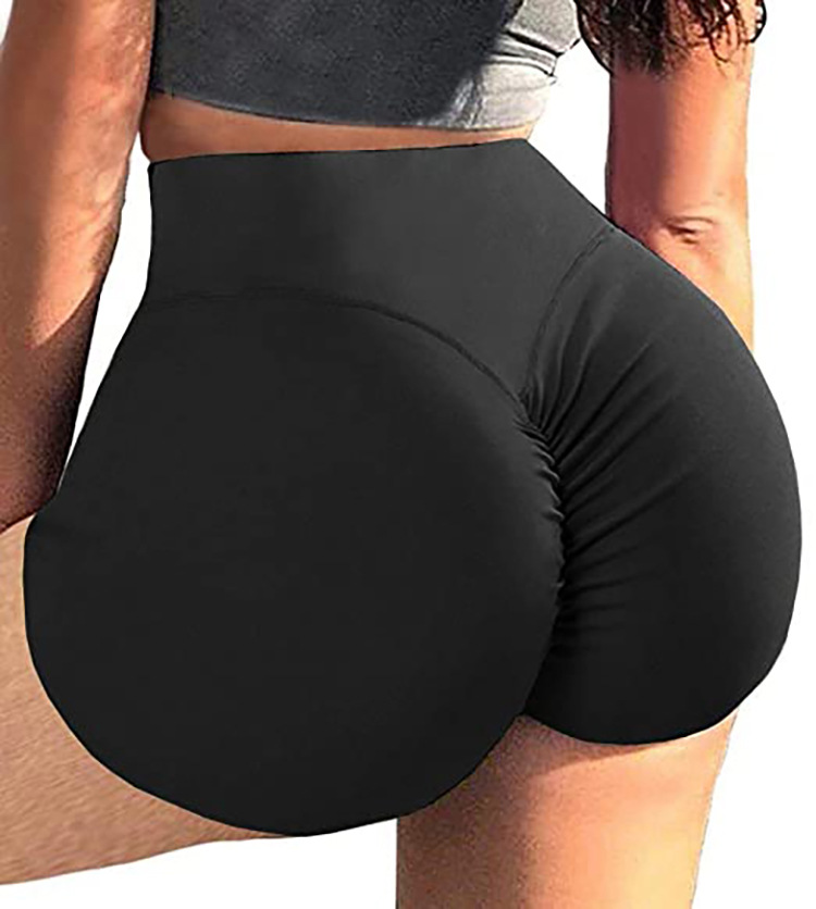 Nude slimming yoga shorts, high-waisted hip-lifting pants, fitness pants, cross-border clothing wholesale [no four stitches and six threads] Item Picture