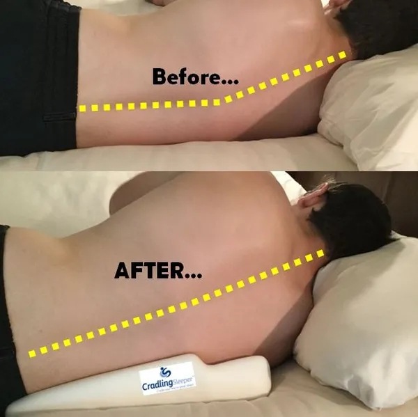Multi-functional side sleeping waist support pad backrest pad multi-functional large backrest Specification drawing