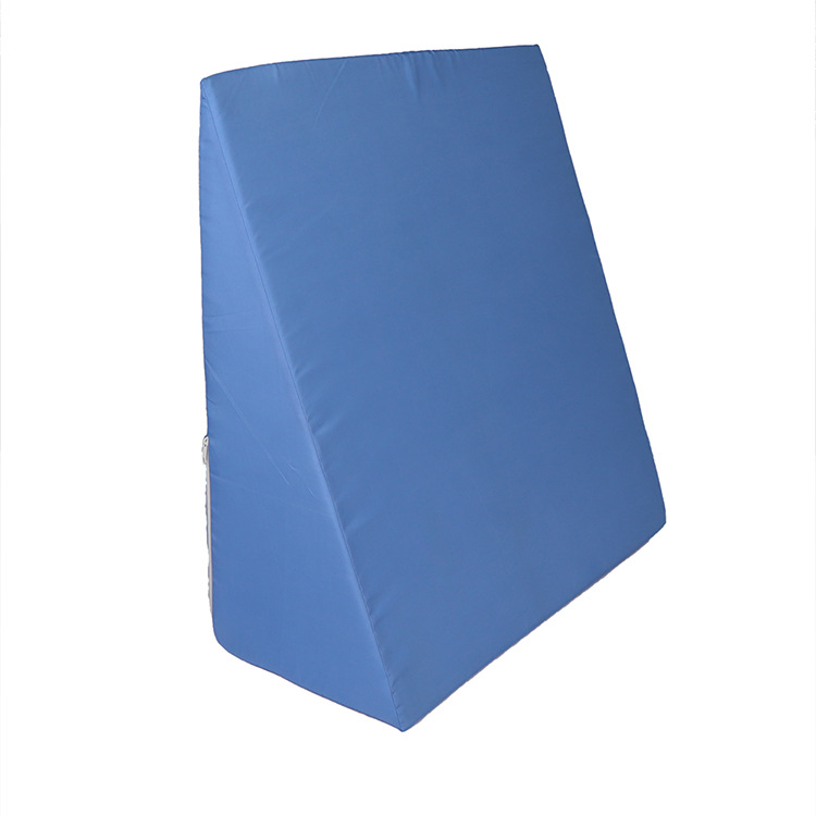 Triangular wedge-shaped breathable cushion for patient care, triangular cushion, backrest, side pillow, leg pillow Specification drawing