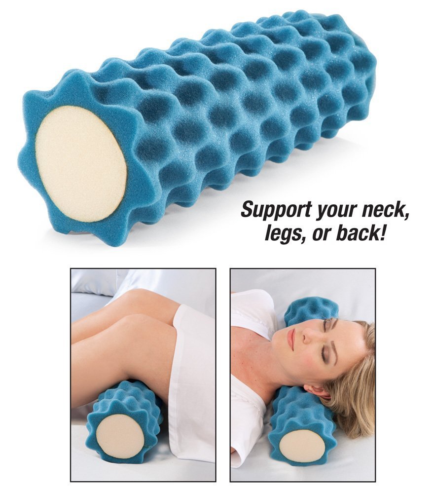 【 Amazon Bestseller 】 Wolf Tooth Cylindrical Multi-functional Massage Pillow, Cylindrical Pillow, Sponge Pillow, Foam Cylindrical pillow details Picture