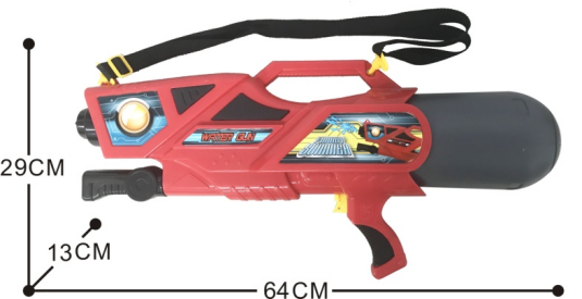 Factory direct sales of 923 air pump water guns in two colors mixed full figure