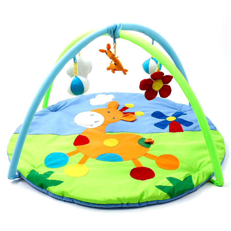婴儿游戏毯子游戏垫爬行垫爬行毯健身支架益智玩具梅花鹿款
