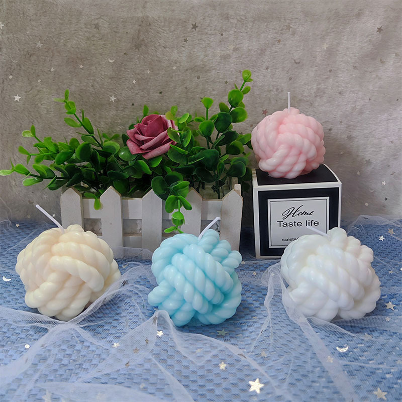 Korean wool ball incense candle ball INS wind wool ball home decoration with hand gift birthday gift
