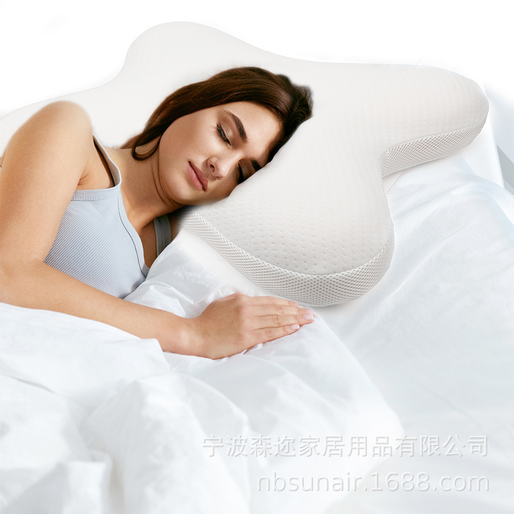 Amazon's best-selling butterfly-shaped space slow rebound memory pillow, side sleep pillow, back sleep pillow, prone sleep pillow, butterfly pillow details Picture
