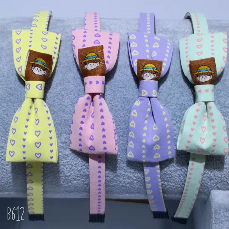 A2617 Bow, fabric, headband, headband, hairpin, hair clip, hair accessory, headwear, two-yuan store details Picture