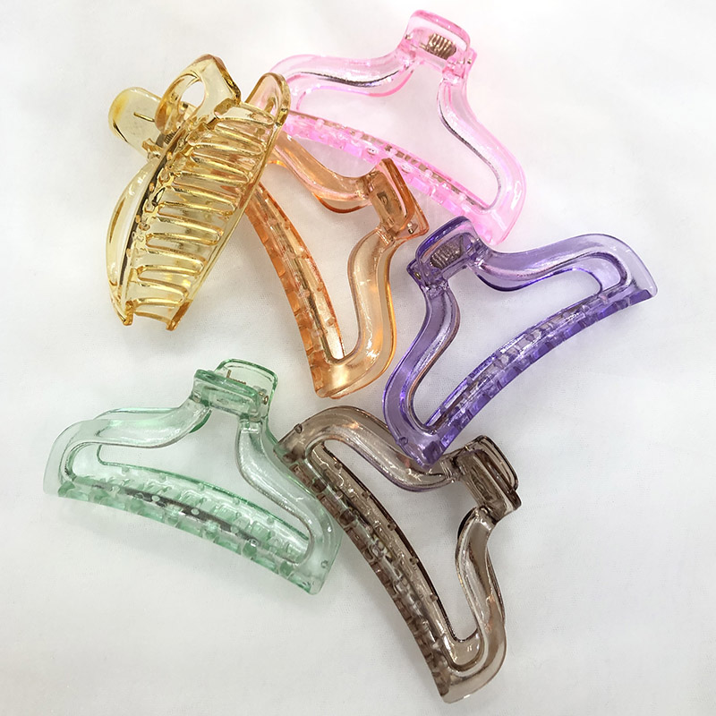 A2214 large transparent multi-style hair claws, hair clips, hair accessories, bangs clips, Japanese and Korean accessories supply Application Scenario